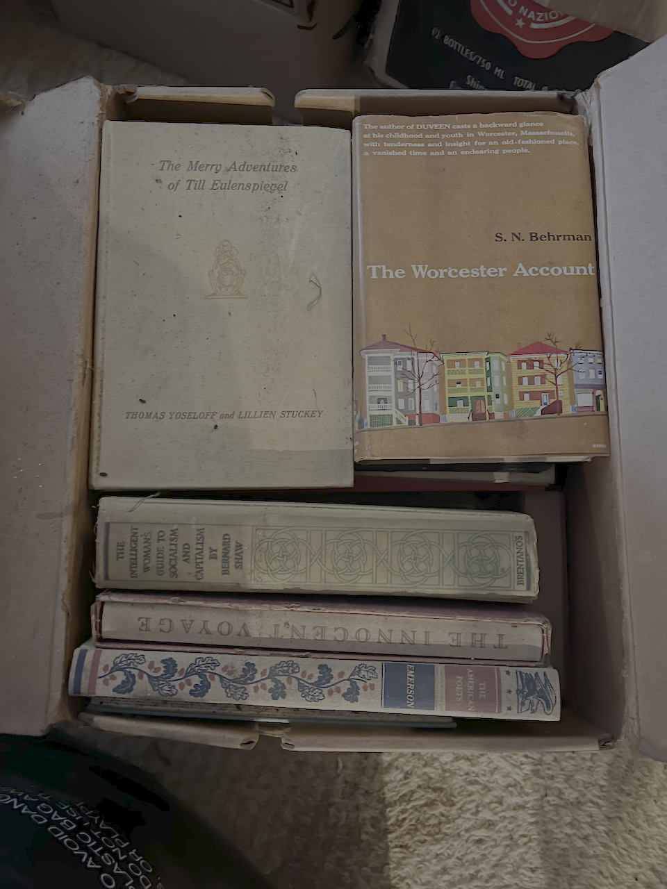 Image of the books contained in the Ballantine Ale box