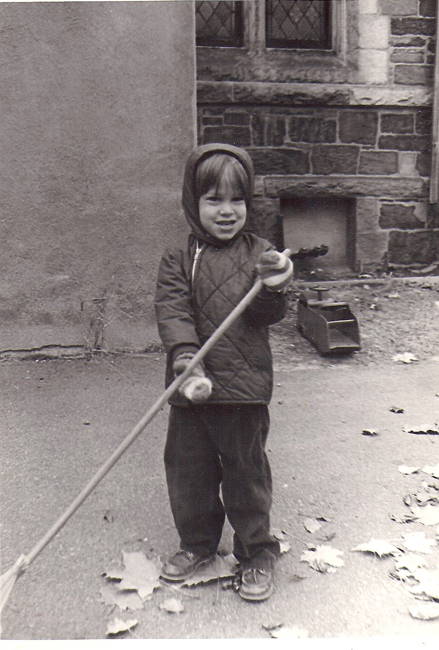 Boy with rake, grows up to become a rake.